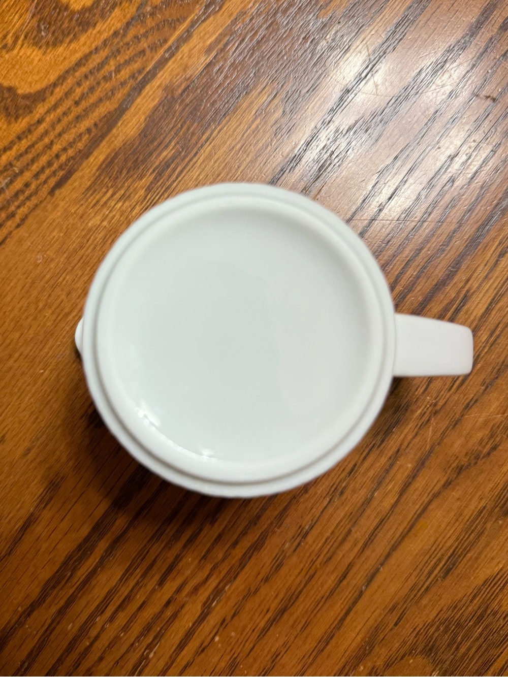 White Ceramic Creamer Pitcher - Picture 4 of 7